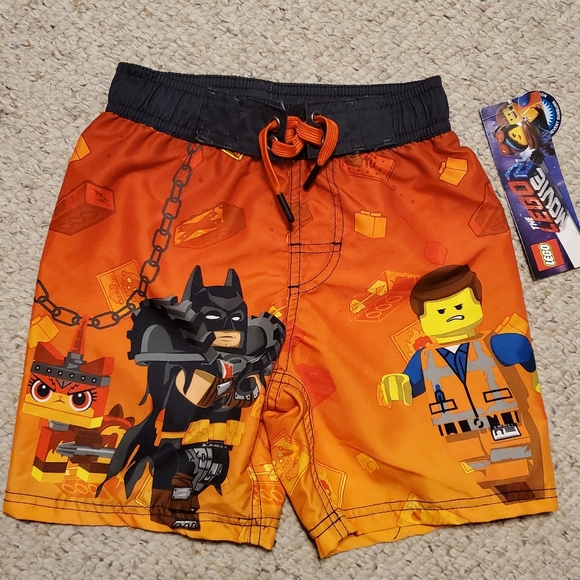 lego movie 2 swim trunks